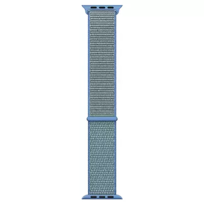 Microsonic Apple Watch Series 3 42mm Hasırlı Kordon Woven Sport Loop Tahoe Blue