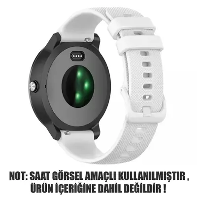 Microsonic Garmin Forerunner 265S Kordon, Silicone Sport Band Beyaz