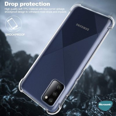 Microsonic Samsung Galaxy A02s Kılıf Anti Shock Silikon Şeffaf