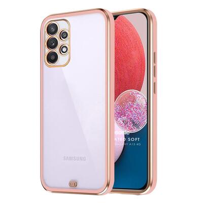 Microsonic Samsung Galaxy A13 4G Kılıf Laser Plated Soft Pembe