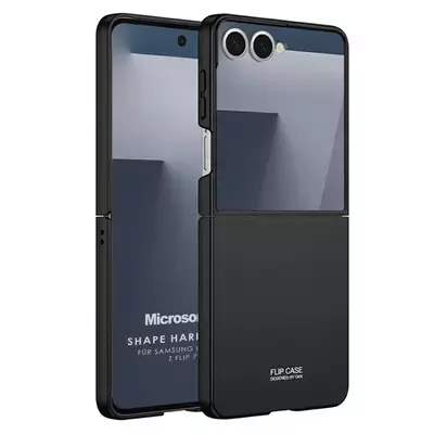 Microsonic Samsung Galaxy Z Flip 7 Kılıf Shape Hard Cover Siyah