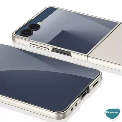Microsonic Samsung Galaxy Z Flip 7 Kılıf Shape Hard Cover Siyah