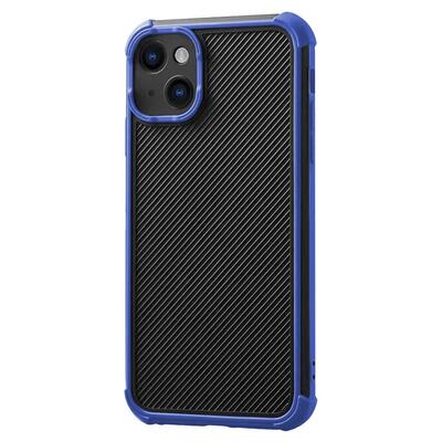 Microsonic Apple iPhone 13 Mini Kılıf Chester Carbon Lacivert