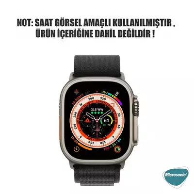 Microsonic Apple Watch SE 2022 44mm Kordon Alpine Loop Siyah