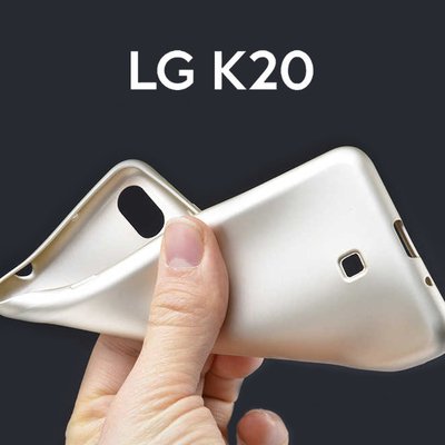 Microsonic LG K20 2019 Kılıf Matte Silicone Gold