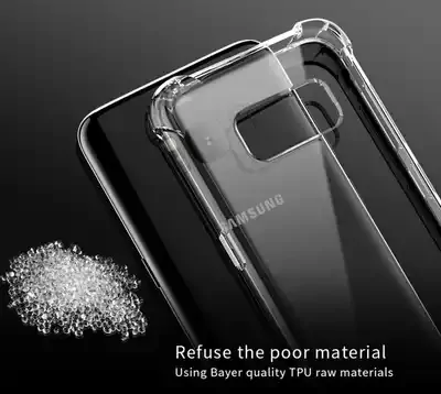 Microsonic Samsung Galaxy S8 Plus Kılıf Anti Shock Silikon Şeffaf