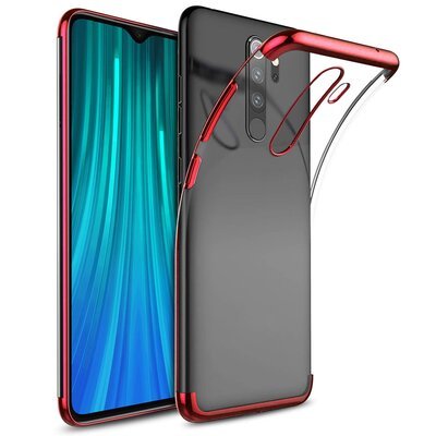 Microsonic Xiaomi Redmi Note 8 Pro Kılıf Skyfall Transparent Clear Kırmızı