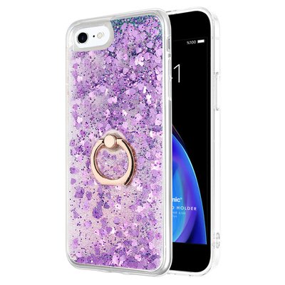 Microsonic Apple iPhone 6S Kılıf Glitter Liquid Holder Mor