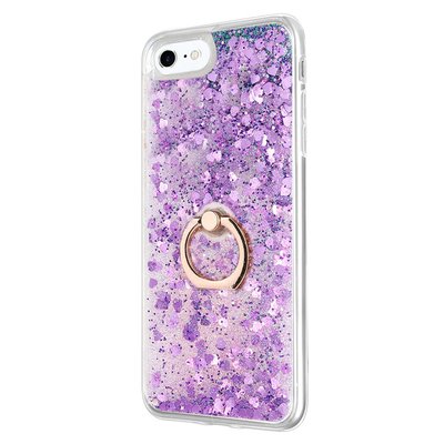 Microsonic Apple iPhone 6S Kılıf Glitter Liquid Holder Mor