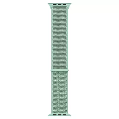 Microsonic Apple Watch Series 3 42mm Hasırlı Kordon Woven Sport Loop Marine Green