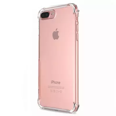 Microsonic Apple iPhone 8 Plus Kılıf Anti Shock Silikon Şeffaf