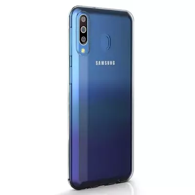 Microsonic Samsung Galaxy M30 Kılıf Transparent Soft Beyaz