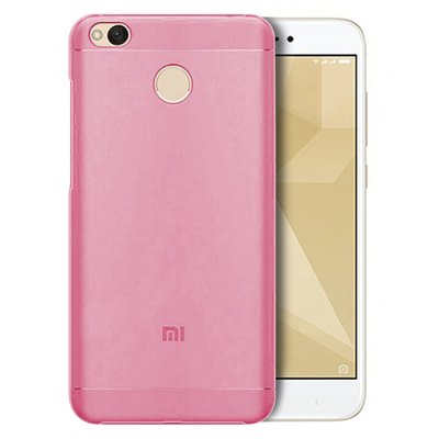 Microsonic Xiaomi Redmi 4X Kılıf Transparent Soft Pembe