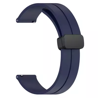 Microsonic Amazfit Cheetah (Round) Kordon Ribbon Line Lacivert