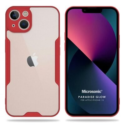 Microsonic Apple iPhone 13 Kılıf Paradise Glow Kırmızı