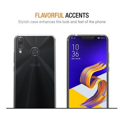 Microsonic Asus Zenfone 5Z ZS620KL Kılıf Transparent Soft Beyaz