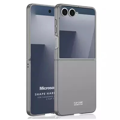 Microsonic Samsung Galaxy Z Flip 7 Kılıf Shape Hard Cover Gri