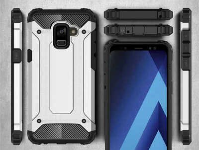 Caseup Samsung Galaxy A8 Plus 2018 Kılıf Tank Kırmızı