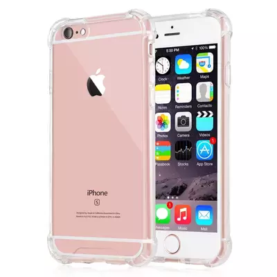 Microsonic Apple iPhone 6S Plus Kılıf Anti Shock Silikon Şeffaf