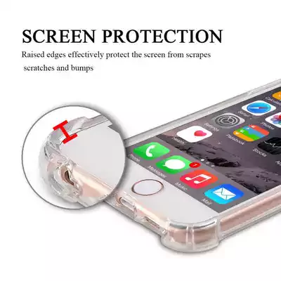 Microsonic Apple iPhone 6S Plus Kılıf Anti Shock Silikon Şeffaf