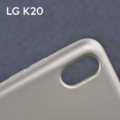 Microsonic LG K20 2019 Kılıf Matte Silicone Mavi