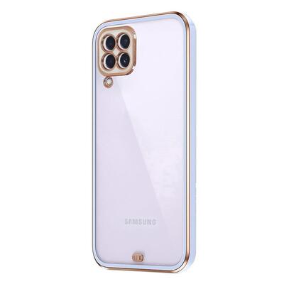 Microsonic Samsung Galaxy M12 Kılıf Laser Plated Soft Lila