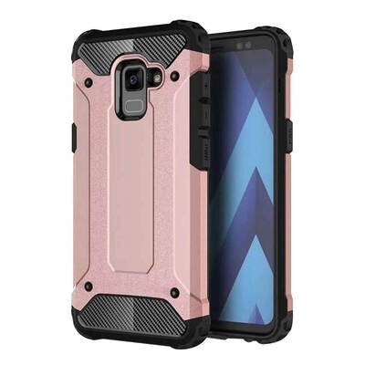 Caseup Samsung Galaxy A8 Plus 2018 Kılıf Tank Rose Gold