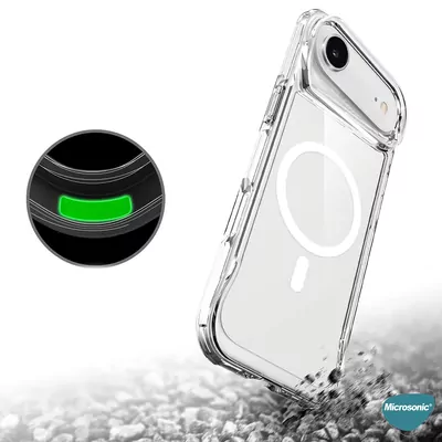 Microsonic Apple iPhone 17 Air Kılıf MagSafe Trex Bumper Şeffaf