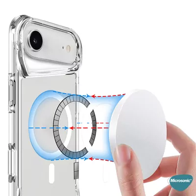 Microsonic Apple iPhone 17 Air Kılıf MagSafe Trex Bumper Şeffaf