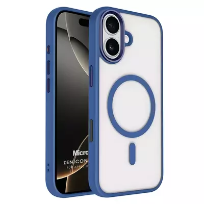 Microsonic Apple iPhone 17 Kılıf Zenicon MagSafe Lacivert