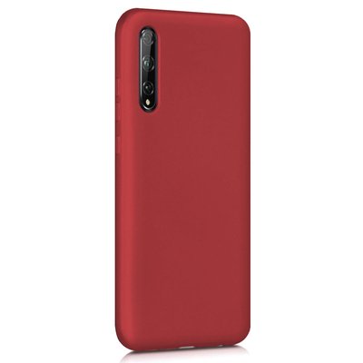 Microsonic Huawei P Smart S Kılıf Matte Silicone Kırmızı