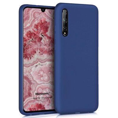 Microsonic Huawei P Smart S Kılıf Matte Silicone Lacivert