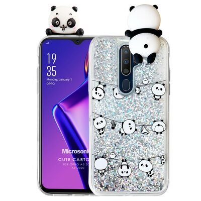 Microsonic Oppo A9 2020 Kılıf Cute Cartoon Panda