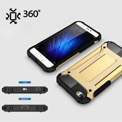 Microsonic Xiaomi Redmi 4X Kılıf Rugged Armor Gold