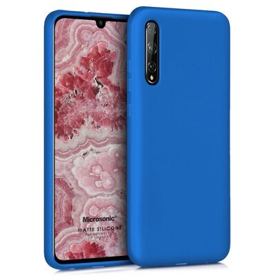 Microsonic Huawei P Smart S Kılıf Matte Silicone Mavi