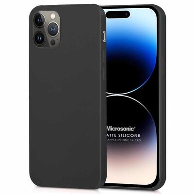 Microsonic Apple iPhone 14 Pro Kılıf Matte Silicone Siyah