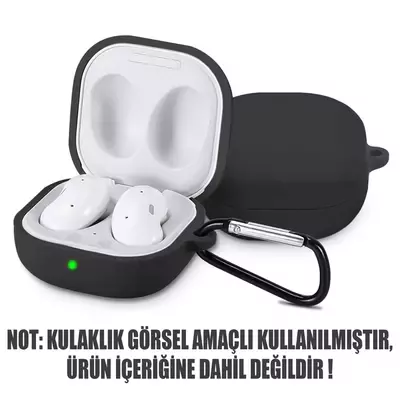 Microsonic Samsung Galaxy Buds 2 Mat Silikon Kılıf Siyah