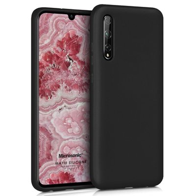 Microsonic Huawei P Smart S Kılıf Matte Silicone Siyah