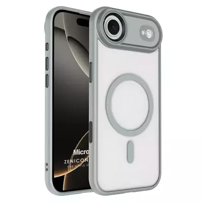 Microsonic Apple iPhone 17 Air Kılıf Zenicon MagSafe Gri