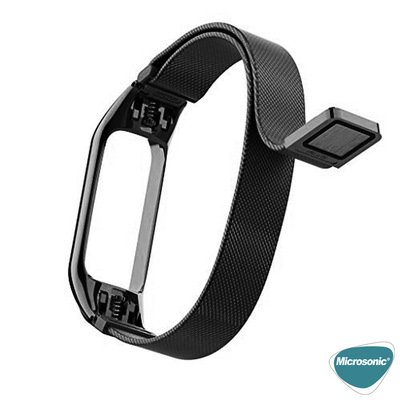 Microsonic Xiaomi Mi Band 6 Milanese Loop Kordon Gümüş