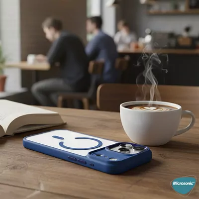 Microsonic Apple iPhone 17 Pro Kılıf Zenicon MagSafe Turuncu