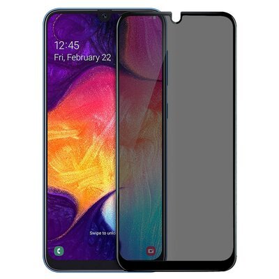 Microsonic Samsung Galaxy A50 Invisible Privacy Kavisli Ekran Koruyucu Siyah