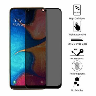 Microsonic Samsung Galaxy A50 Invisible Privacy Kavisli Ekran Koruyucu Siyah