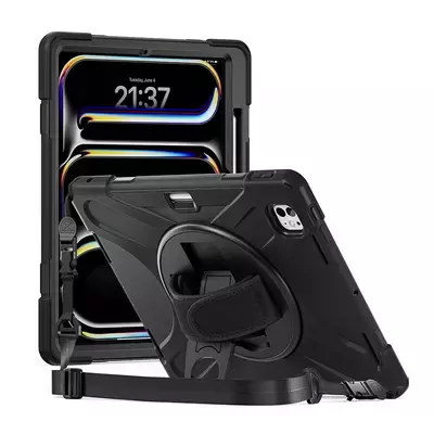 Microsonic Apple iPad Pro 11 2024 Kılıf (A2836-A2837) Heavy Defender Siyah