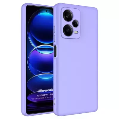 Microsonic Xiaomi Redmi Note 12 Pro+ 5G Kılıf Groovy Soft Lila