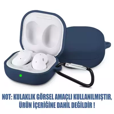 Microsonic Samsung Galaxy Buds Pro Mat Silikon Kılıf Lacivert