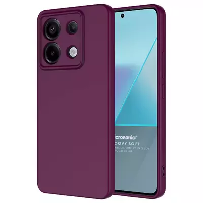 Microsonic Xiaomi Poco X6 5G Kılıf Groovy Soft Mor