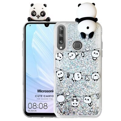 Microsonic Huawei P30 Lite Kılıf Cute Cartoon Panda