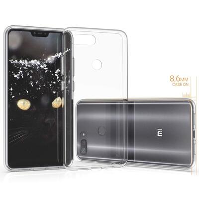 Microsonic Xiaomi Mi 8 Lite Kılıf Transparent Soft Beyaz