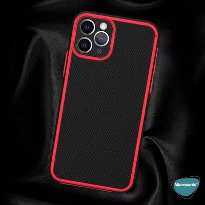 Microsonic Apple iPhone 11 Pro Kılıf Chester Carbon Siyah